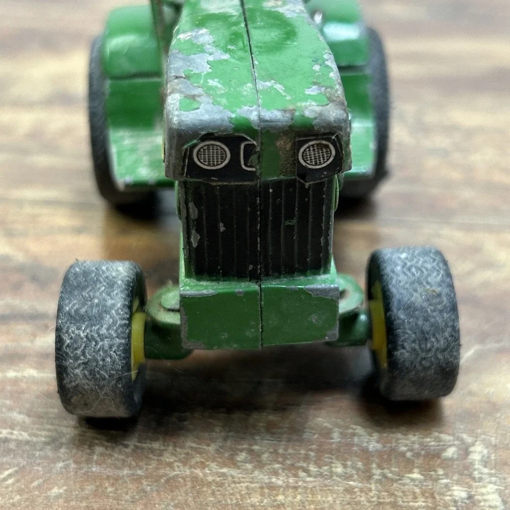 Vintage 1960's 70's Ertl John Deere 140 Lawn Garden Tractor W/ Dump Cart 1:16